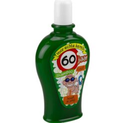 fun shampoo 60 jaar man, kroonleeftijd 60 jaar, kado voor hem, kado verjaardag
