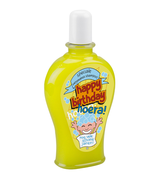 fun shampoo happy birthday, kado verjaardag