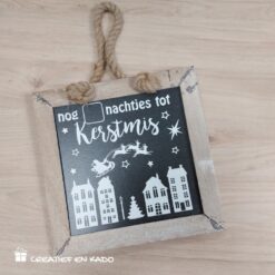 krijtbord aftellen kerstmis