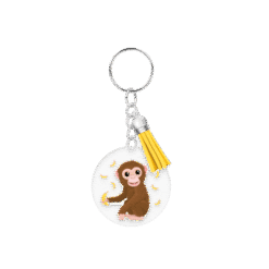 acryl sleutelhanger aap