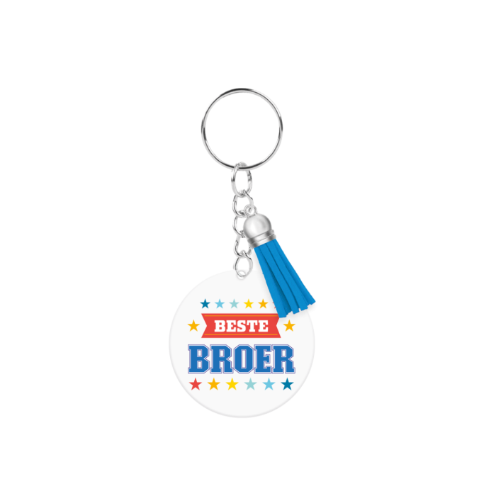 acryl sleutelhanger broer