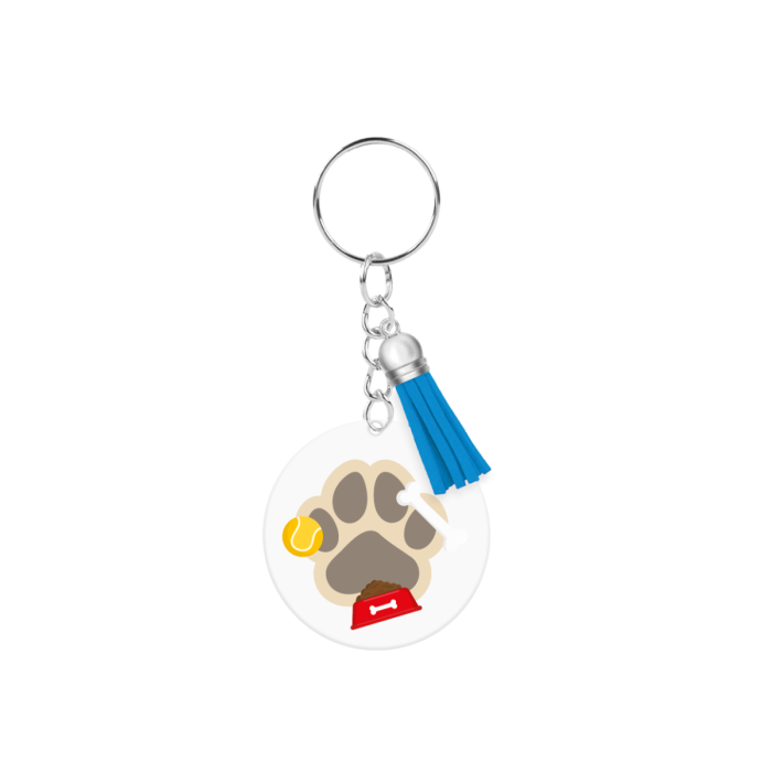 acryl sleutelhanger hond