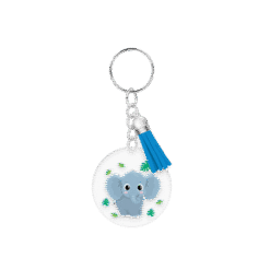 acryl sleutelhanger olifant