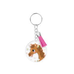 acryl sleutelhanger paard