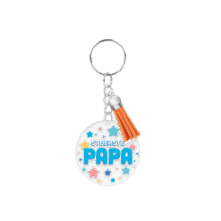 acryl sleutelhanger papa