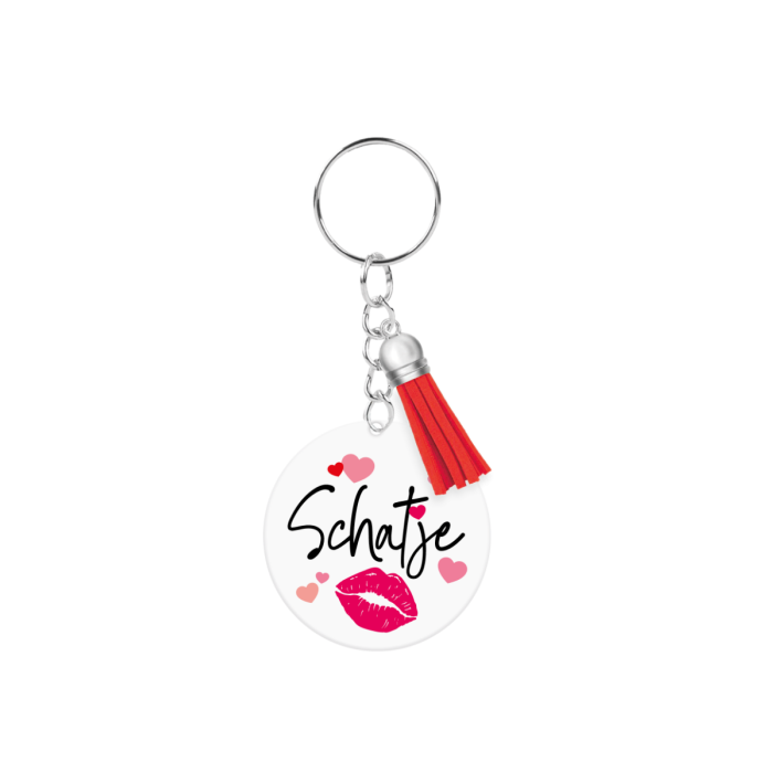 acryl sleutelhanger schatje