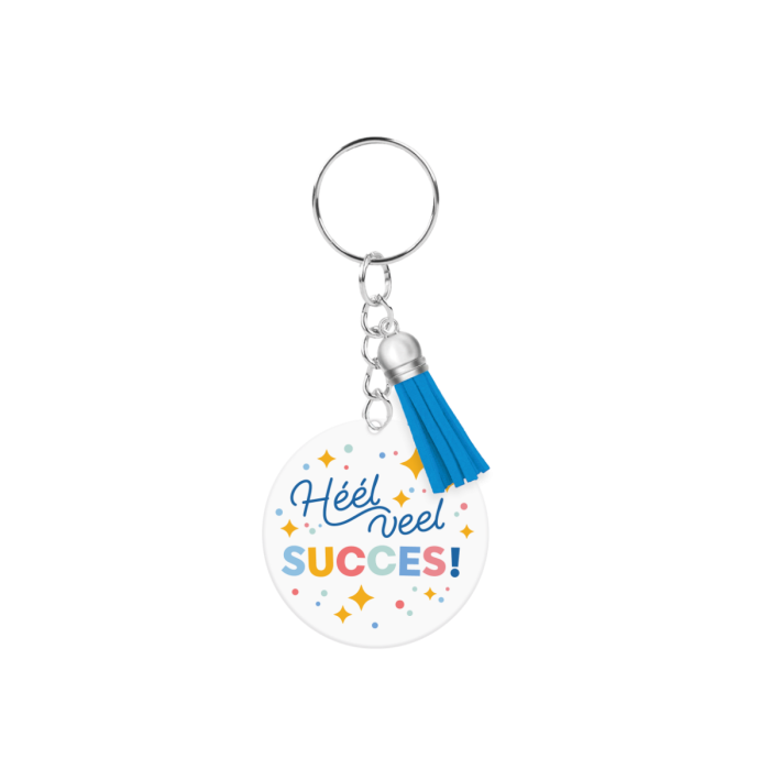 acryl sleutelhanger succes, sleutelhanger heel veel succes