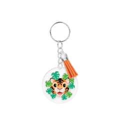 acryl sleutelhanger tijger