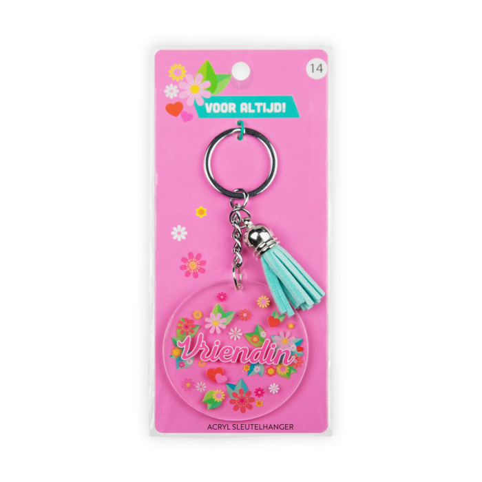 acryl sleutelhanger vriendin