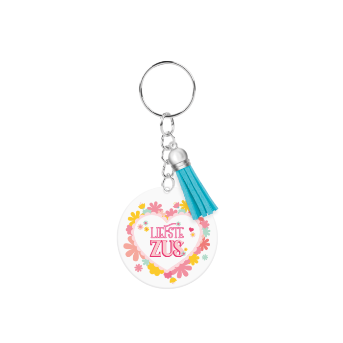 acryl sleutelhanger zus