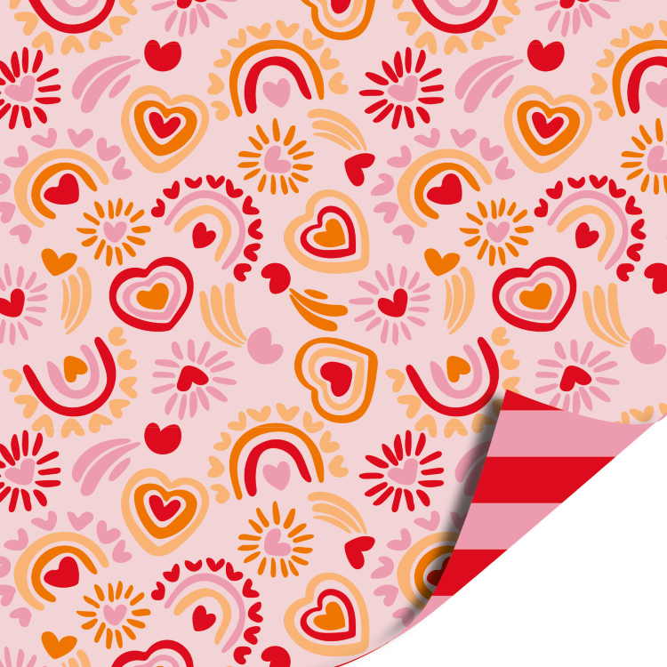 inpakpapier verliefd op jou, inpakken, inpakpapier hartjes, kadopapier Valentijn
