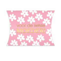 roze gondeldoosje voor de liefste Moeder! met bloemenprint