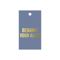 langwerpig kadolabel bedankt voor alles