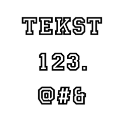 Voorbeeld lettertype Allstar