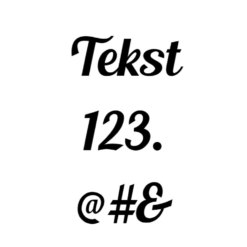 Voorbeeld lettertype Blenda