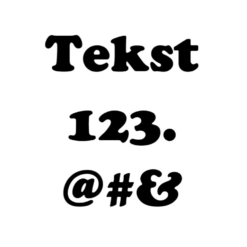 Voorbeeld lettertype Cooper