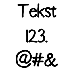 Voorbeeld lettertype Emma