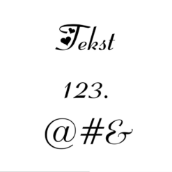 Voorbeeld lettertype Fiolex