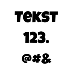 Voorbeeld lettertype Guy