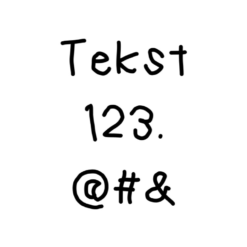 Voorbeeld lettertype Kindergartner