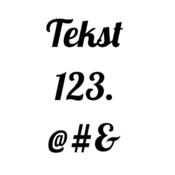 Voorbeeld lettertype Lobster
