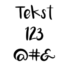 Voorbeeld lettertype Luna