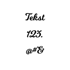 Voorbeeld lettertype Milkshake