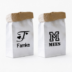 Paperbag naam en initiaal