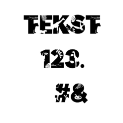 Voorbeeld lettertype Safari