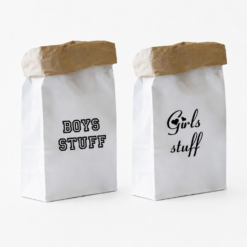 paperbag boys stuff, paperbag girls stuff
